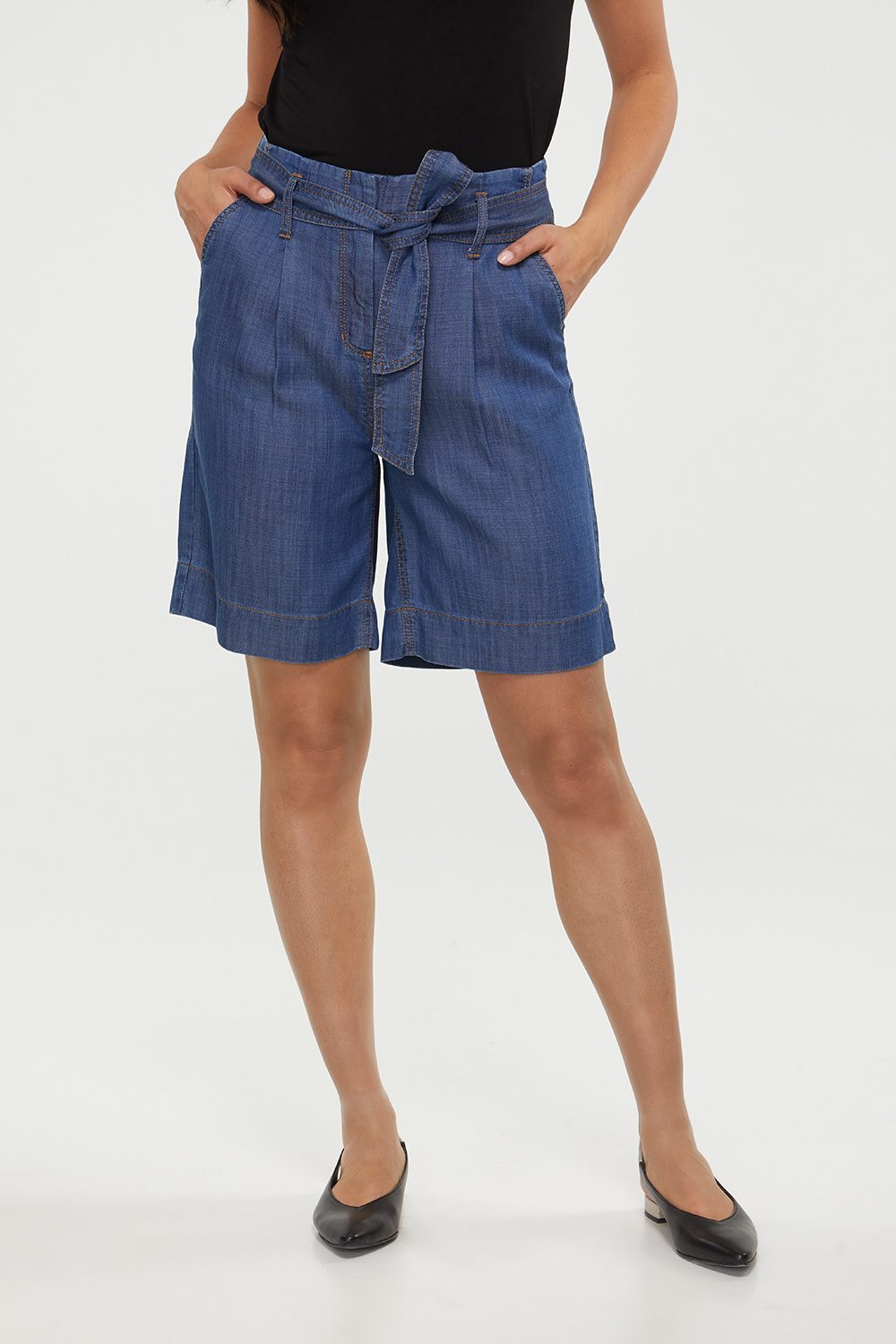 tencel shorts womens