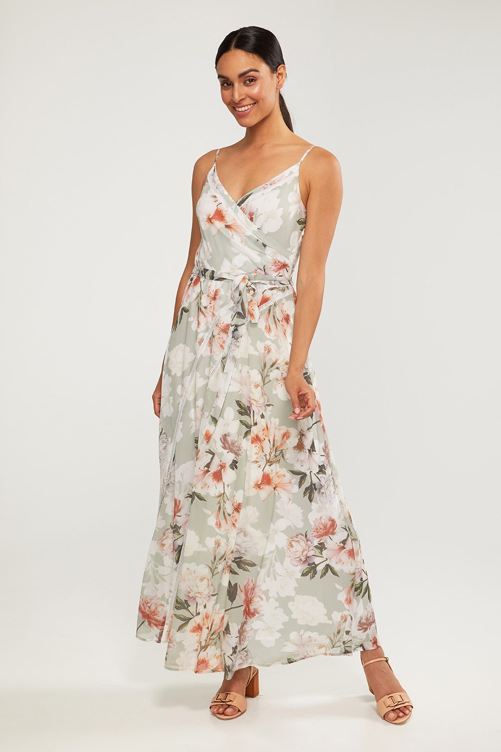 together floral print maxi dress